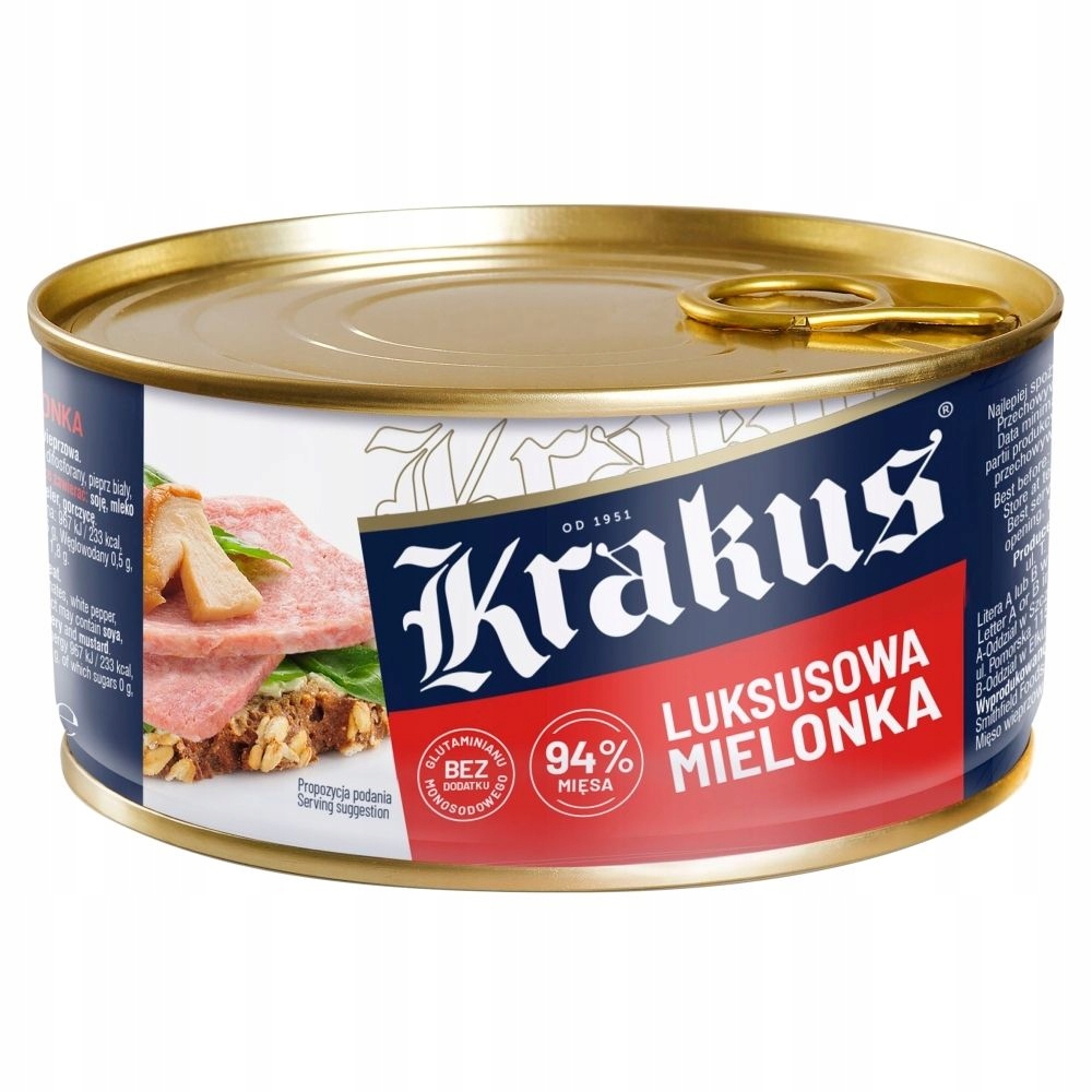 KRAKUS LUKSUSOWA MIELONKA konserwa 300g 11812930782 Allegro.pl