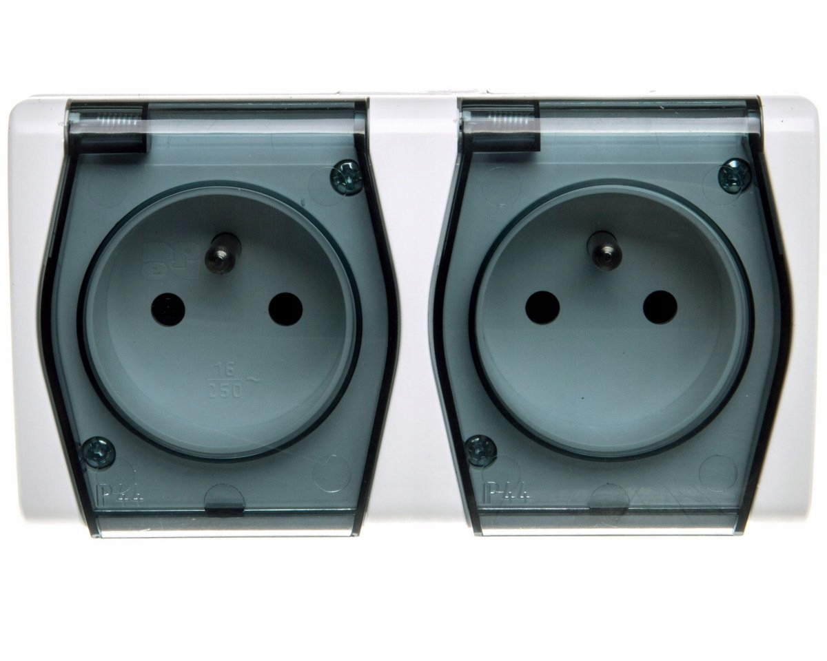 

HERMES2 Gniazdo podwójne z/u 16A IP44 1022-01