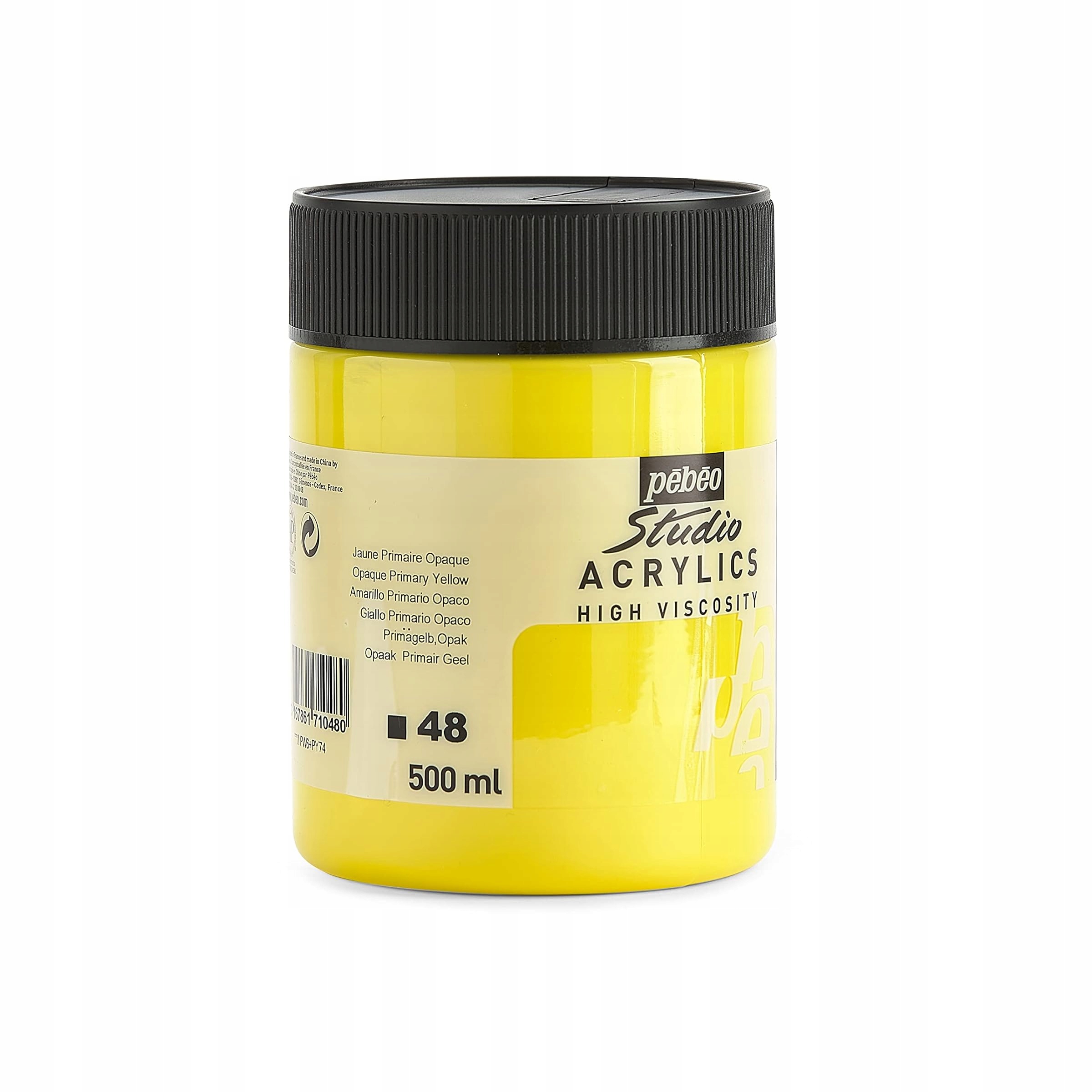 Barva Akrylová Pebeo Studio 500 ML Žlutá Základní