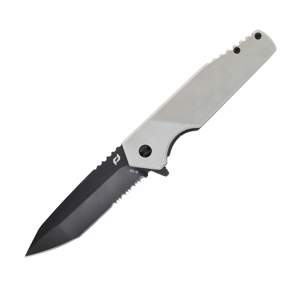 Schrade Nóż składany Edc Shudder Assisted Opening Folder AUS-10 Szary