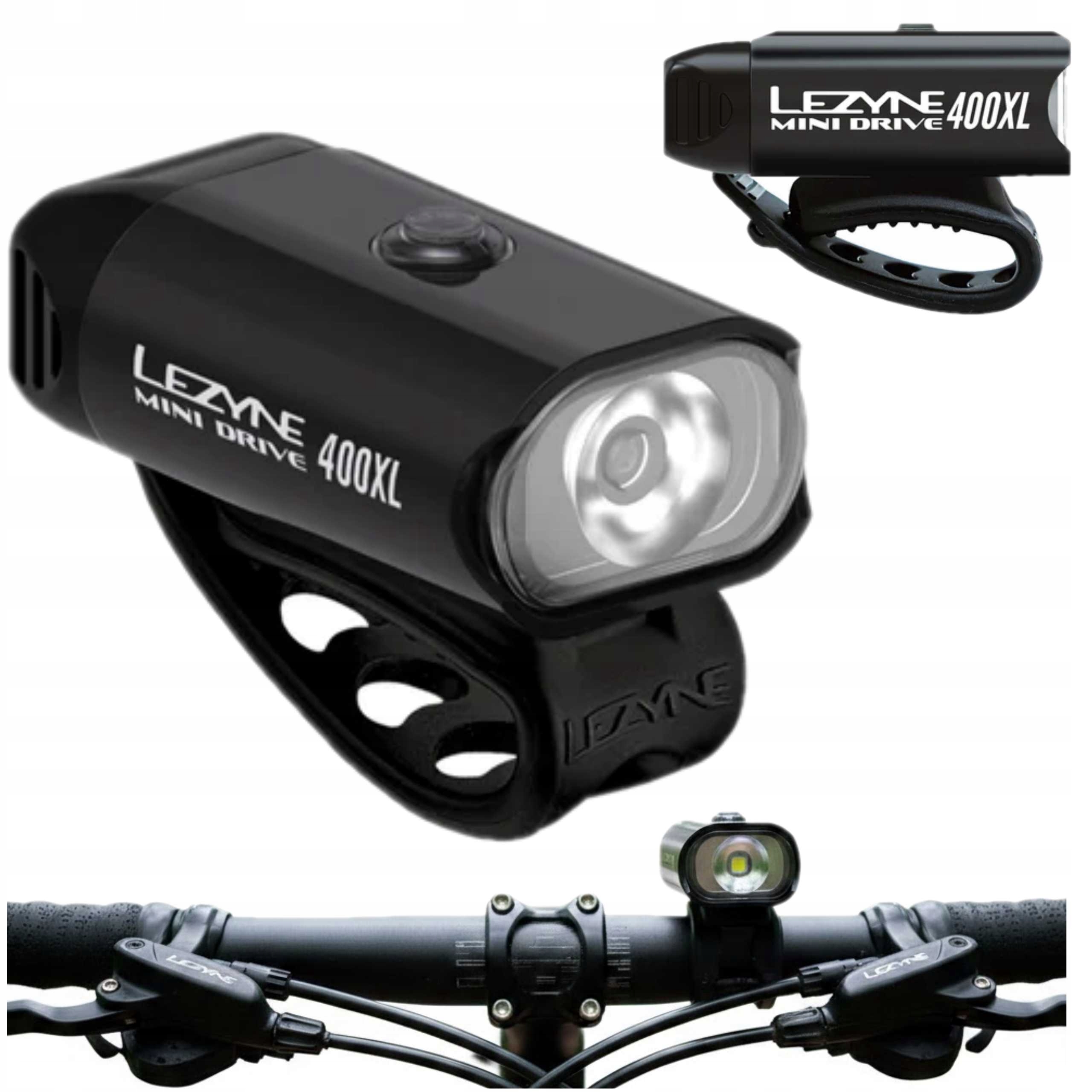 Přední světlo na kolo Lezyne Mini Drive 400XL Usb IPX7 400 lumenů