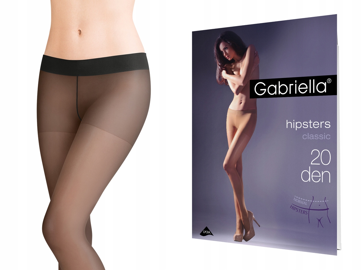 

Rajstopy Gabriella Hipsters 20 den Nero 4