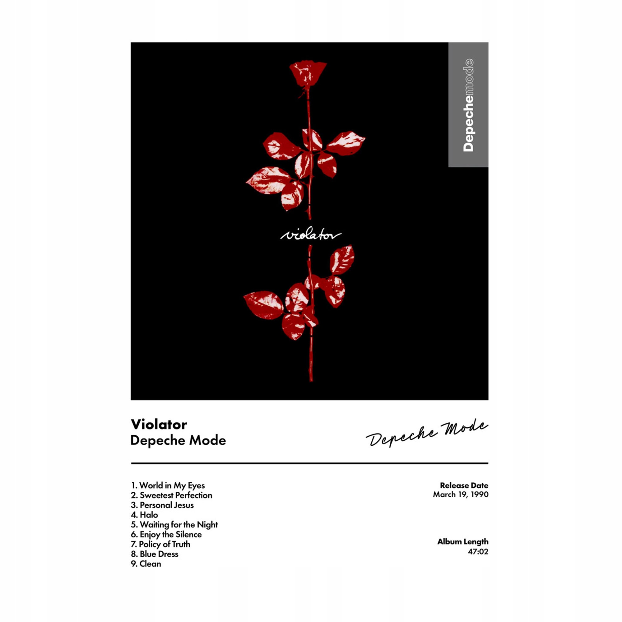 

Plakat Depeche Mode Violator Płyta CD Vinyl Cover