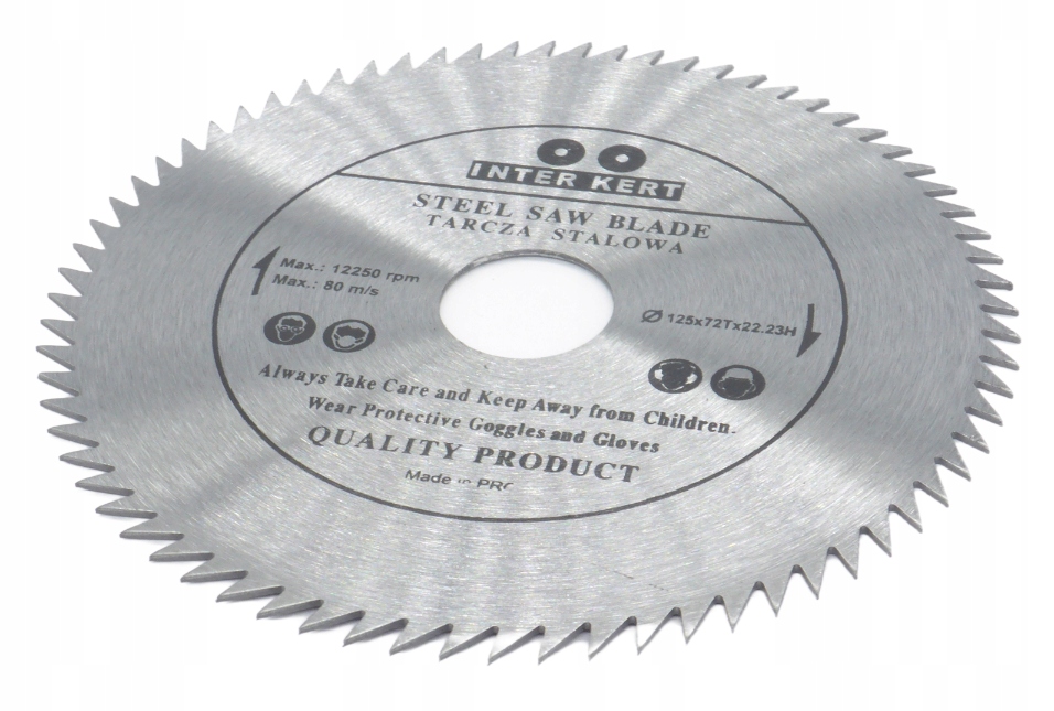 TARCZA DO DREWNA BEZ WIDII 125mm x 22.2 x 72 zęby Marka TurboTools