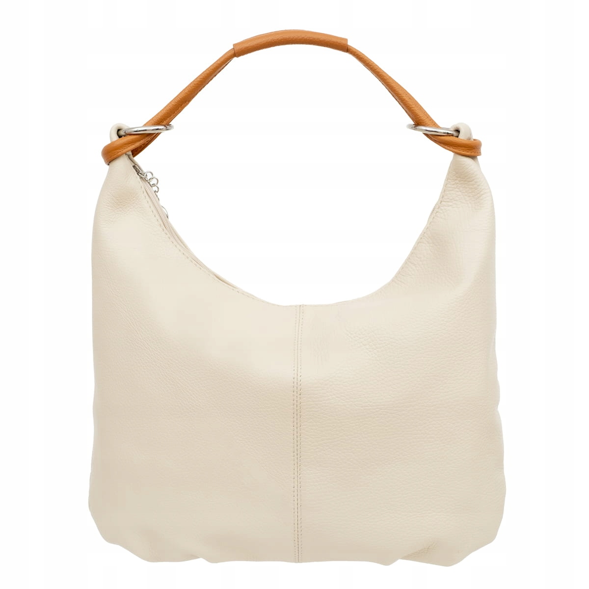 Dámská kožená kabelka Vera Pelle Canna Ecru