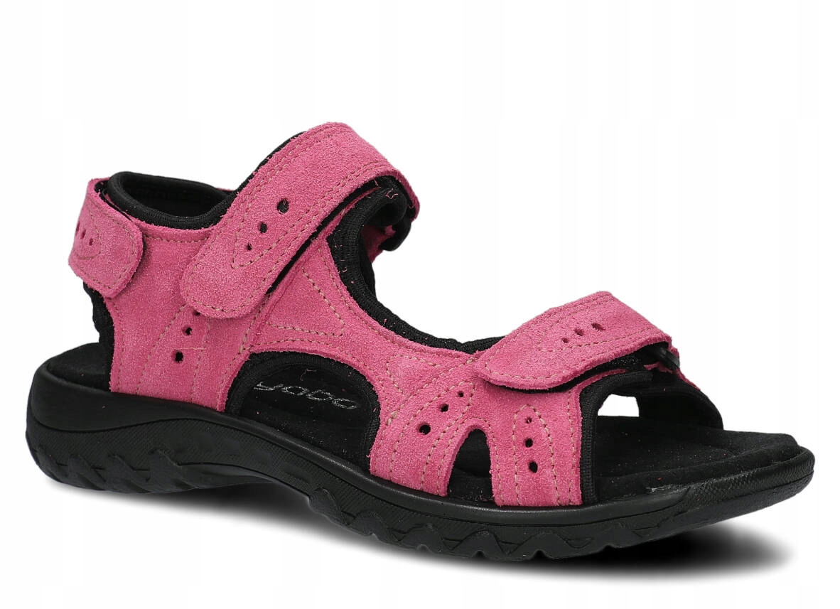 Nagaba 264 Růžový Velur Dámský Sandál Velikost 40