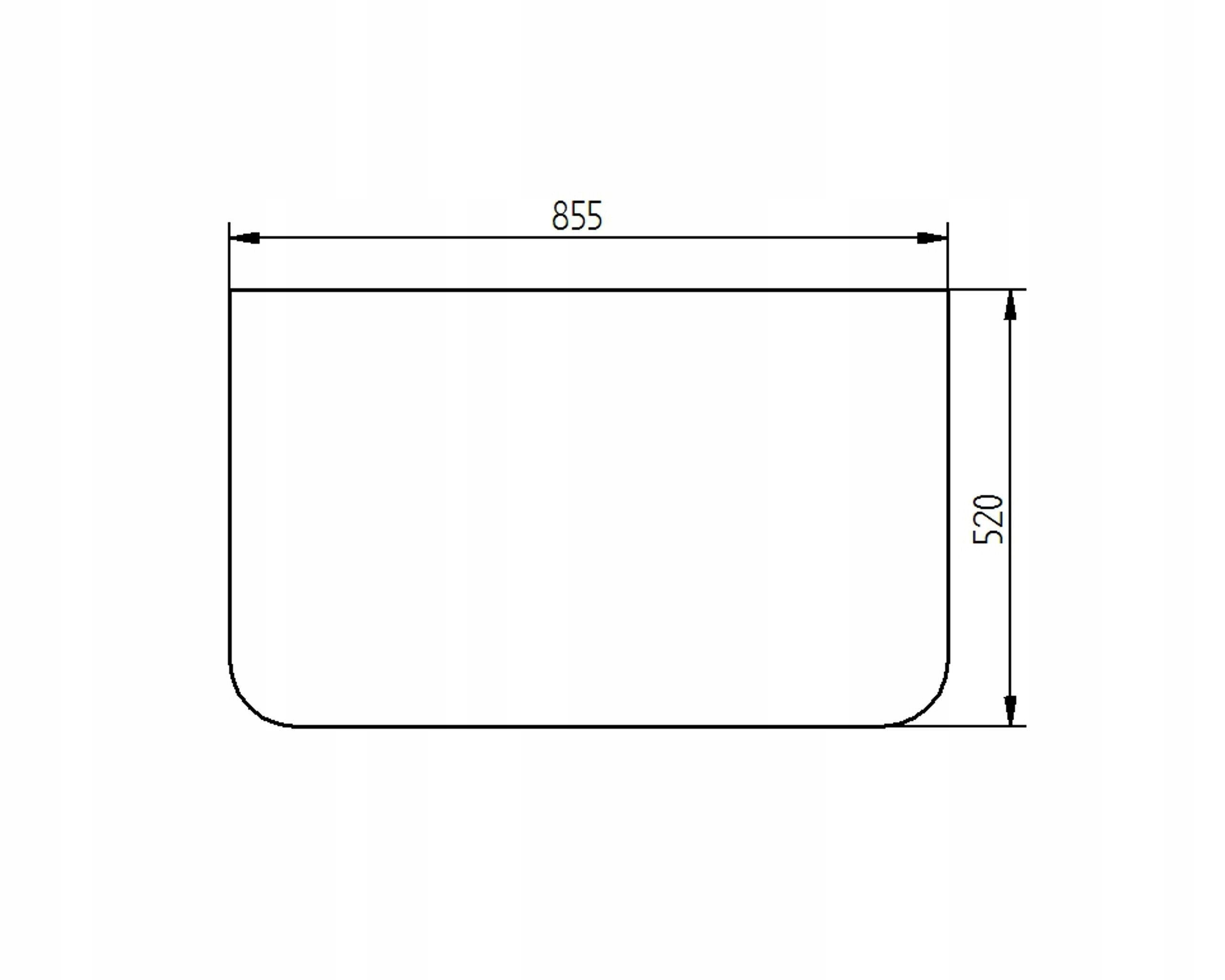 sklo bagr Volvo přední spodní 14629418
