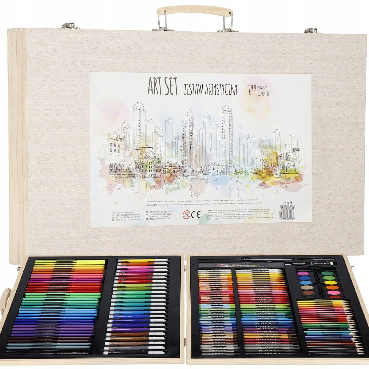 ZESTAW ARTYSTYCZNY MALOWANIA XXL + WALIZKA OUTLET Marka inna