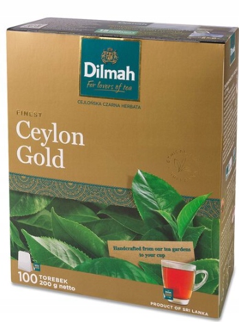 12 Sztuk Dilmah Herbata Ekspresowa Ceylon Gold 100TB