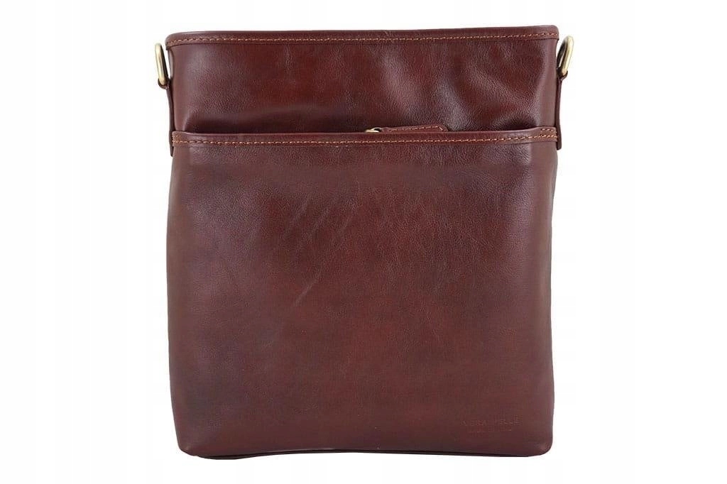 Pánská kabelka přes rameno kožená italská taška Hnědá