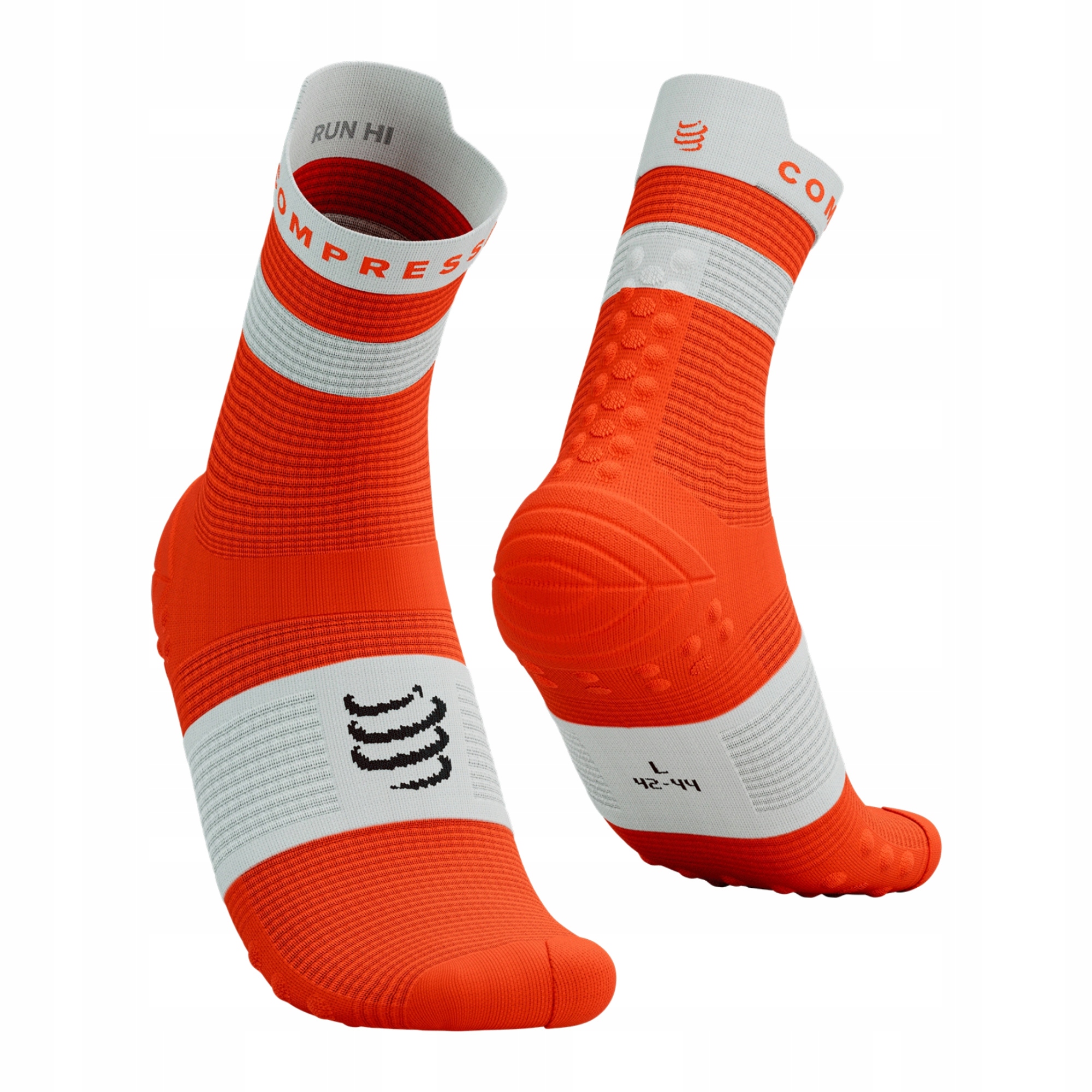 Skarpety do biegania Compressport Run High V4.0 Wysokie za kostkę T3