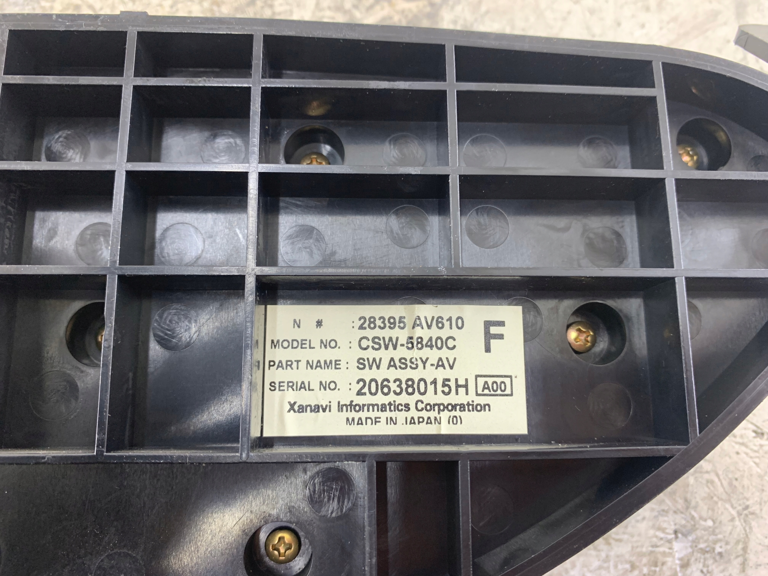 NISSAN PRIMERA P12 commande de climatisation 28395AV610