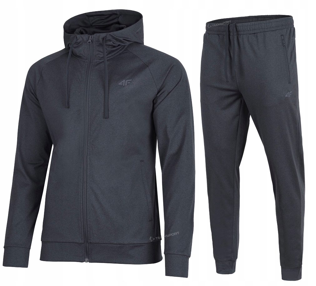 4F Męski Dres Sportowy Treningowy Komplet Bluza Spodnie rozm M