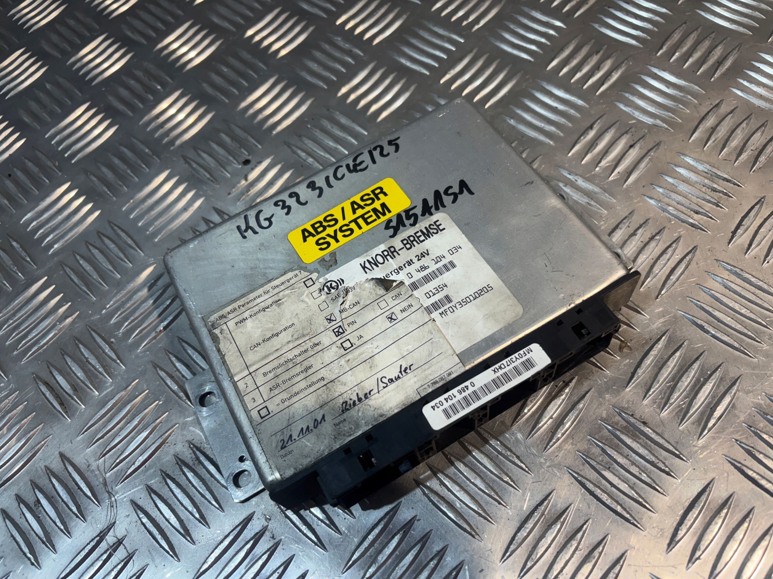 control unit ABS/ASR Knorr-Bremse 0486104034