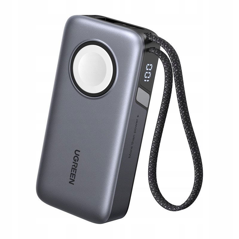 Powerbank 10000mAh Ugreen PB527, 30W, wbudowany kabel Usb-c oraz ładowarka