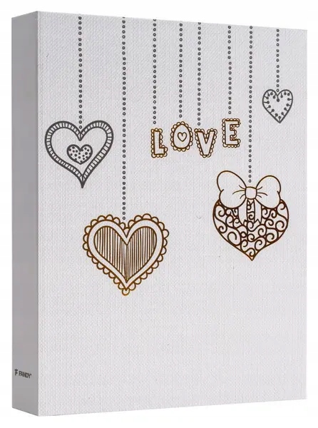 Album kieszeniowy 36 zdjęć 13x18 uniwersalny rodzinny z sercem na prezent