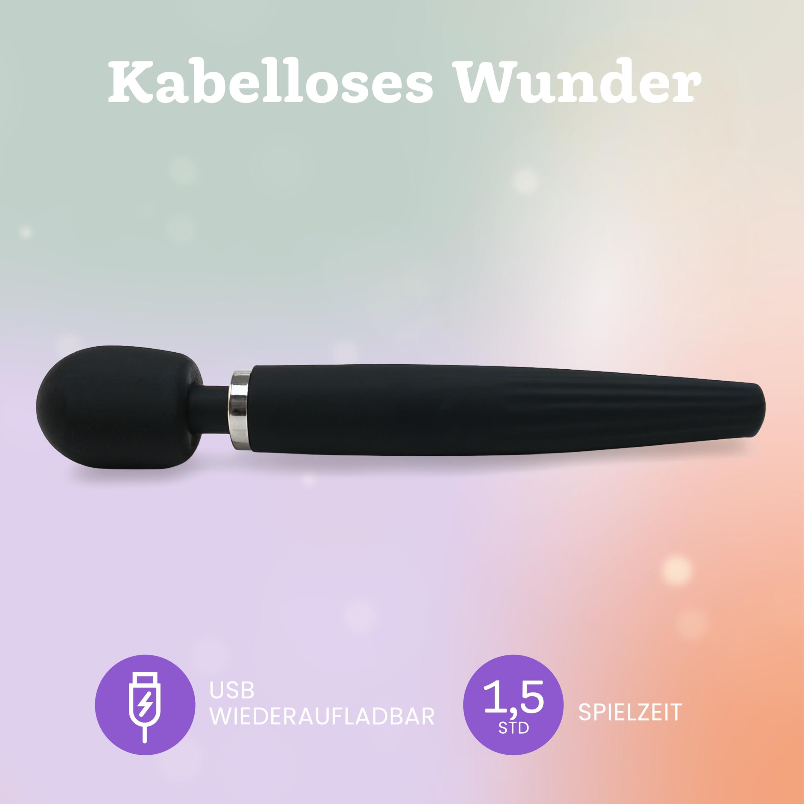 DELUXE Wibrator Wodoodporny Bezprzewodowy Silikonowy — miniatura 4