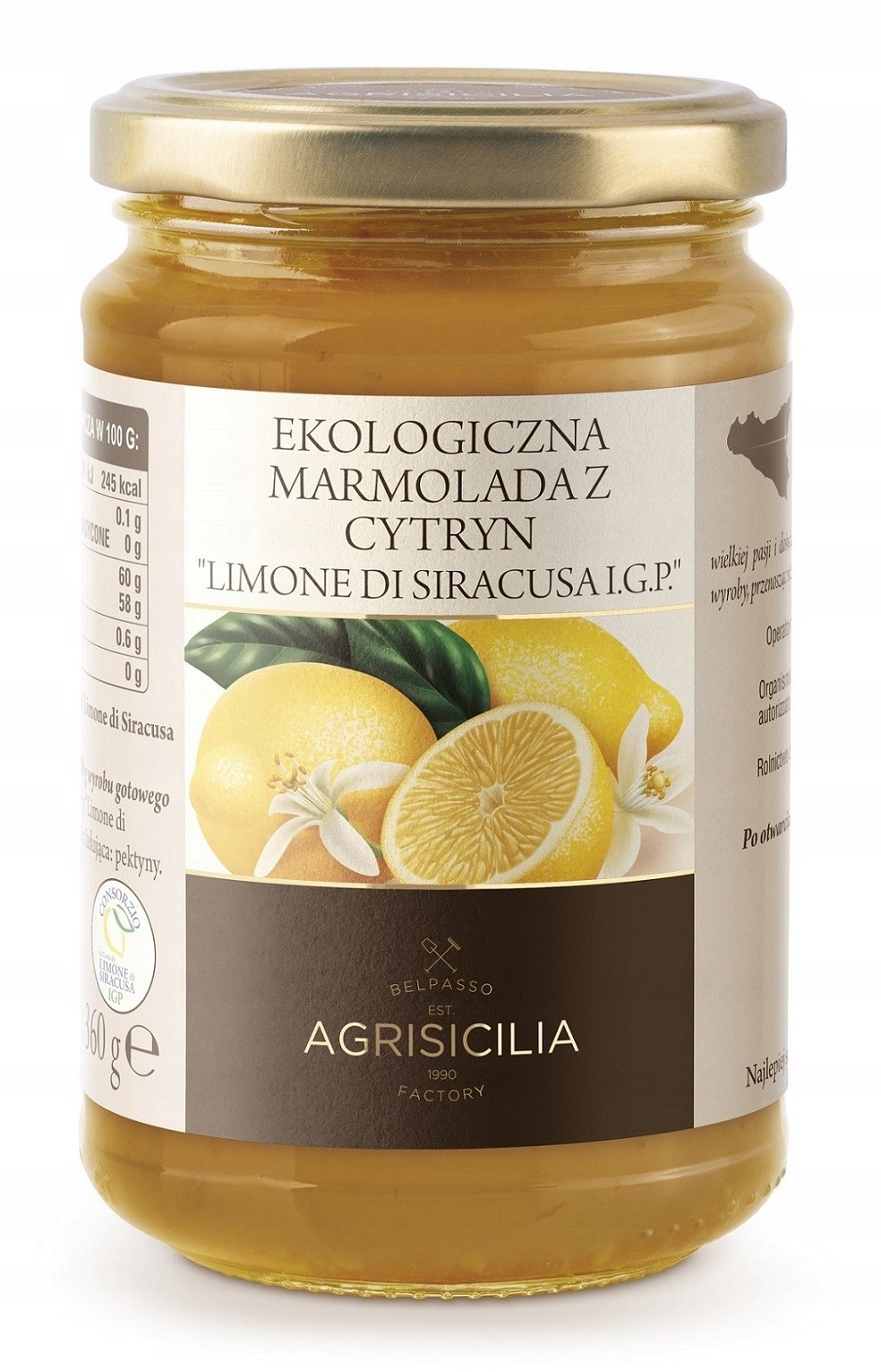 Levně 3x Agrisicilia Marmeláda z citronů Bio 360 g