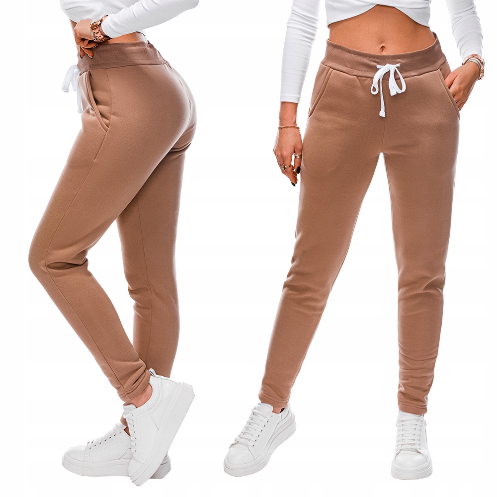 

Spodnie damskie dresowe 069PLR brązowe XL