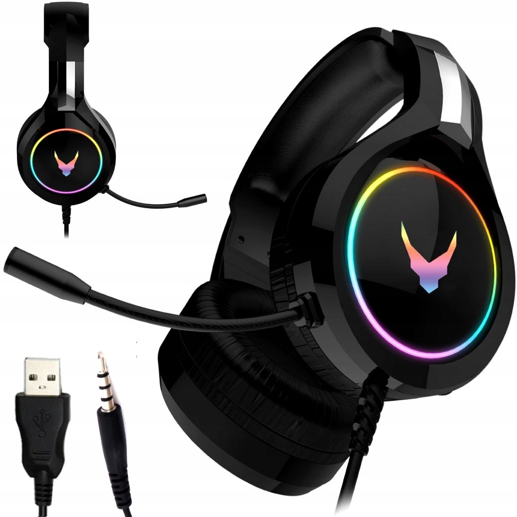 SŁUCHAWKI Z MIKROFONEM DO LAPTOPA KONSOLI XBOX PS4