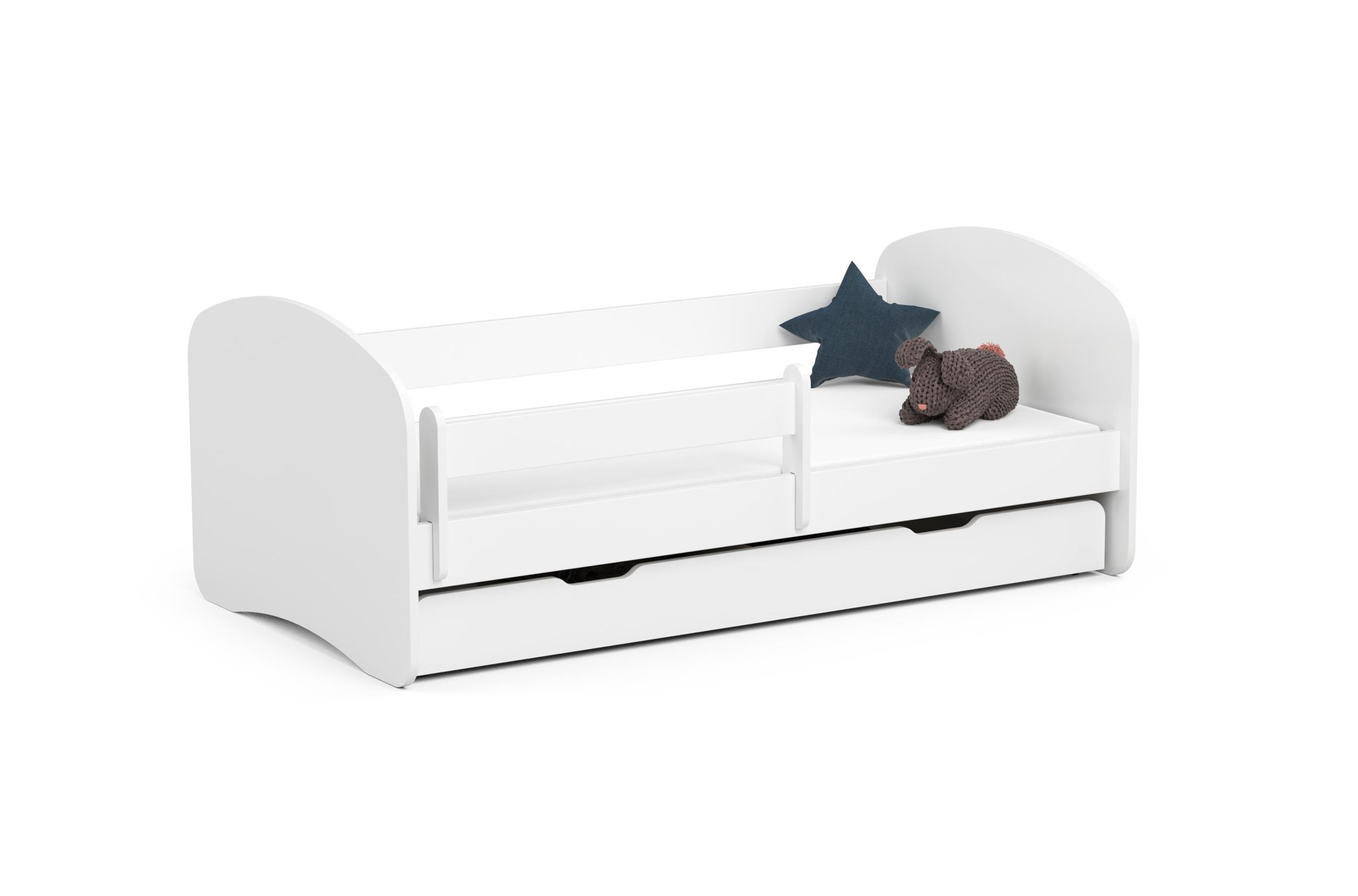 Detská posteľ Smile 160x80 biela s matracom Akd