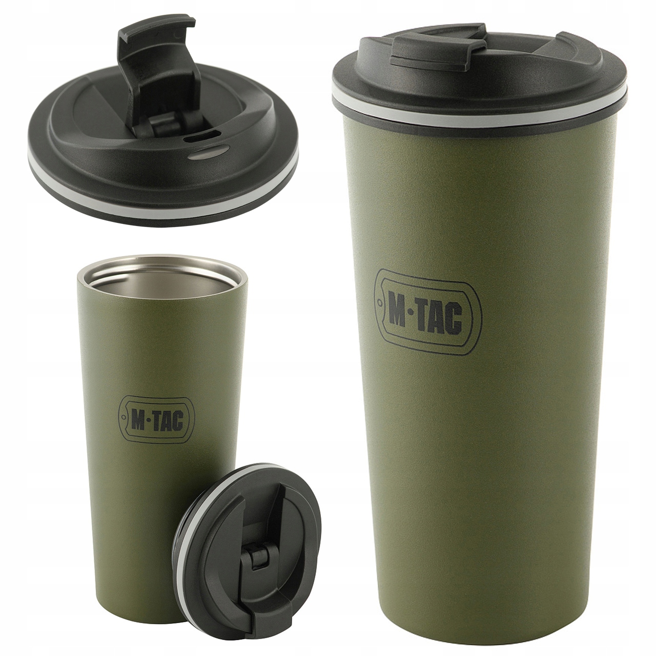 

Kubek Termiczny Próżniowy M-Tac zaworem 450ml Oliv