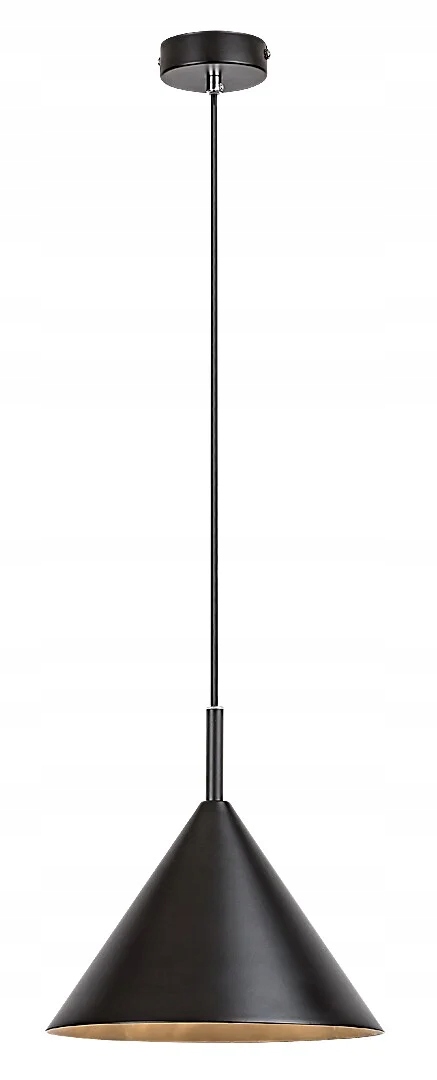 Kuchyňská závěsná lampa černý kužel nad jídelní stůl 25 cm Rabalux