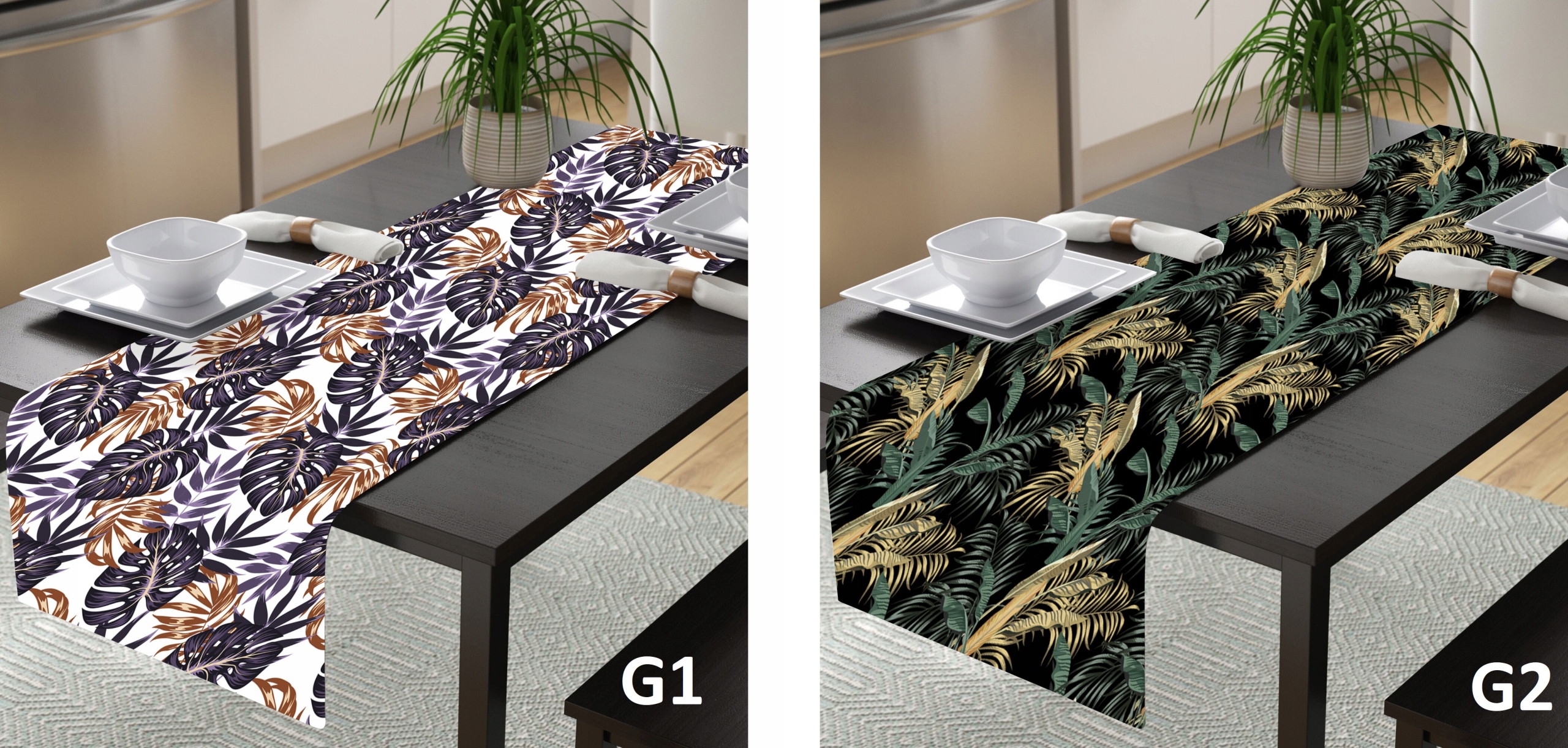 BIEŻNIK NA STÓŁ MATOWY KOLOROWY 40x130 OBRUS G8 Marka Syl-Mar