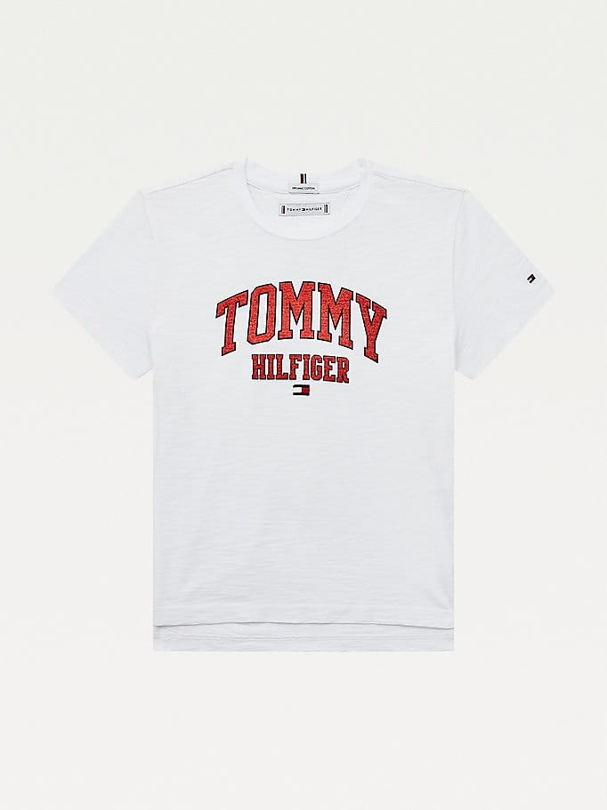 TOMMY HILFIGER BAVLNENÉ TRIČKO LOGO (8-9L)