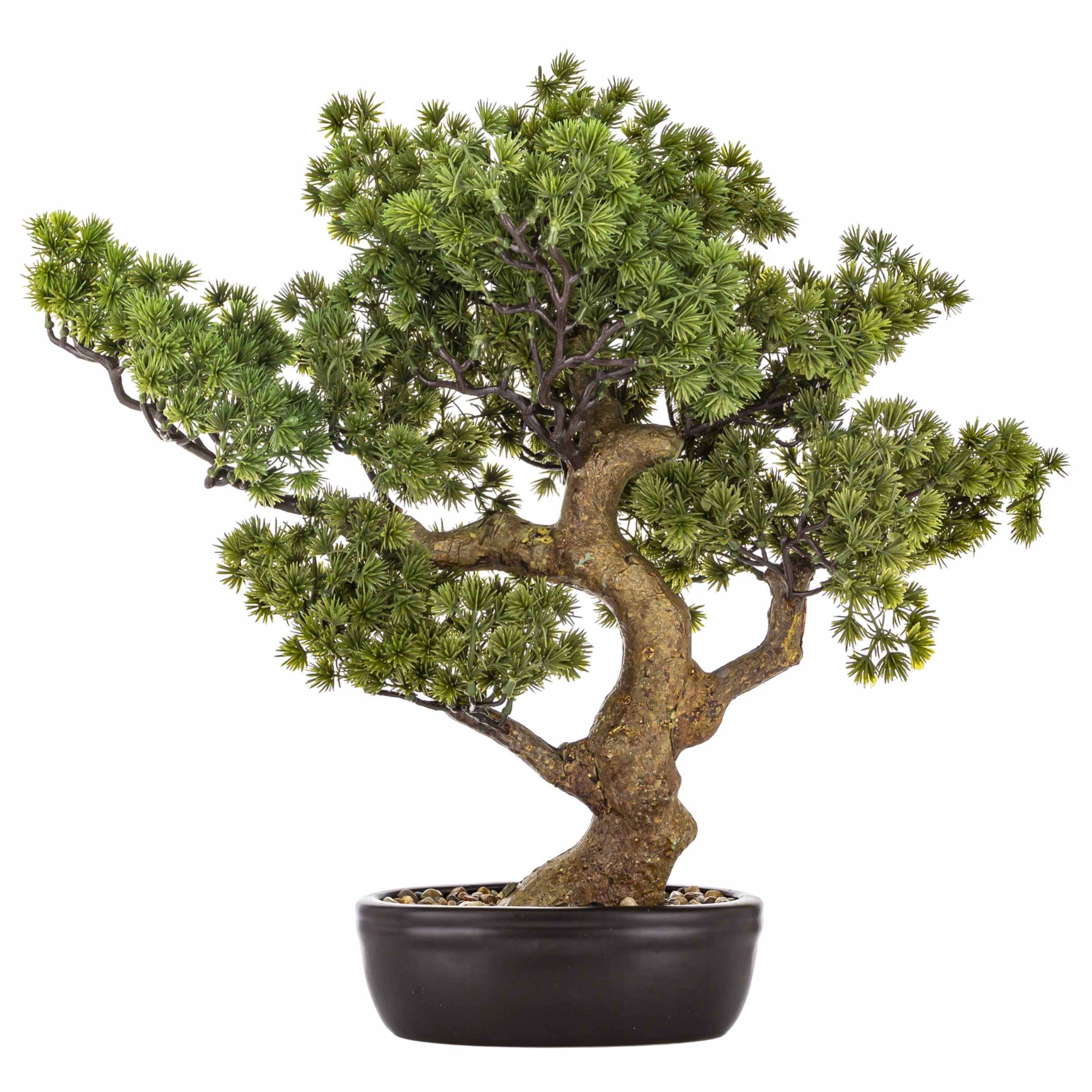 Okázalý umělý stromek bonsai 48x50x28 cm japonský modřín jehličnatý Bonzai