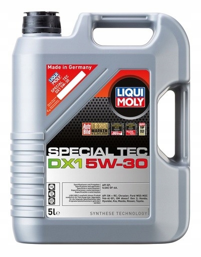 Olej silnikowy Liqui Moly Special Tec DX1 5W-30 oszczędność paliwa