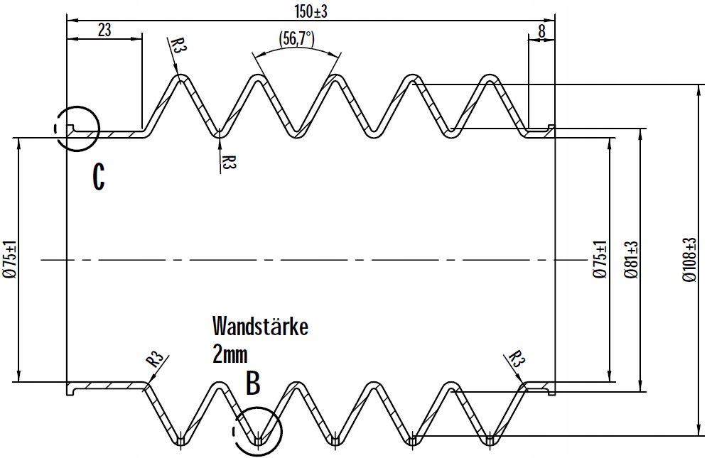 MIESZEK GUMOWY KNOTT OSŁONA GUMA KFG35 FI 60 70 Marka Knott
