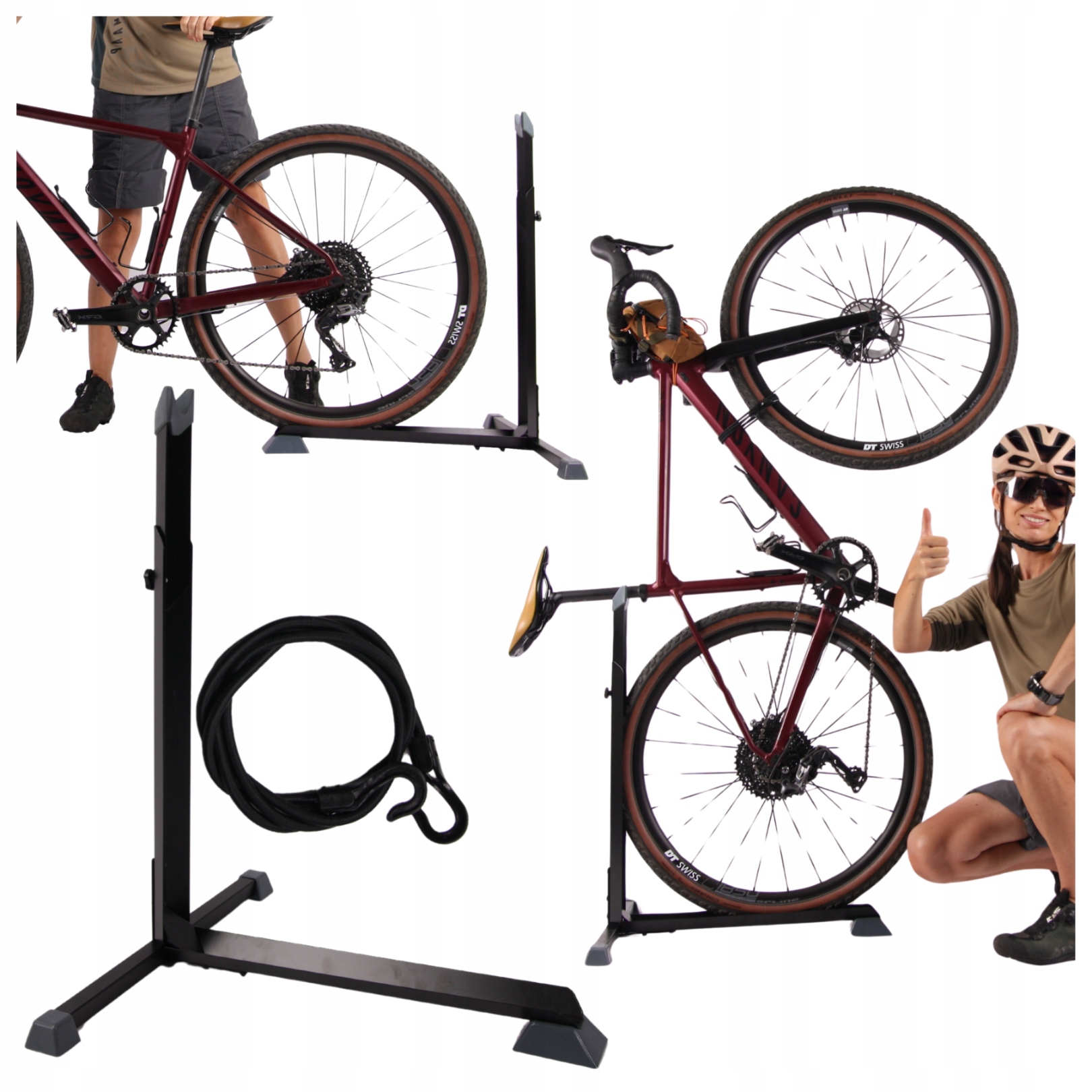 Vertikální stojan, držák jízdního kola, volně stojící, vertikální, servisní držák 20-29