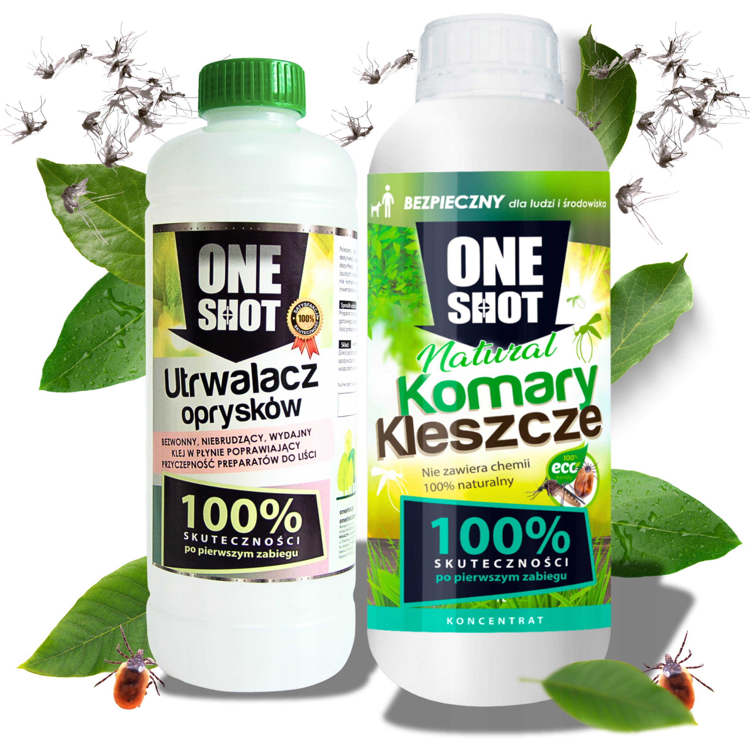 Oneshot na kleszcze i komary 1L+ Utrwalacz 1L