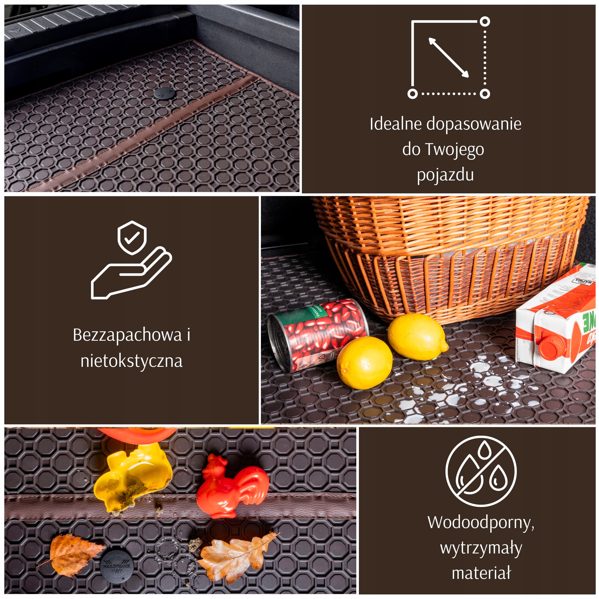 BMW 3 E30 Kombi 1982-1994 Wkład bagażnika PRIMELINER - BRĄZOWY Producent Max-Dywanik