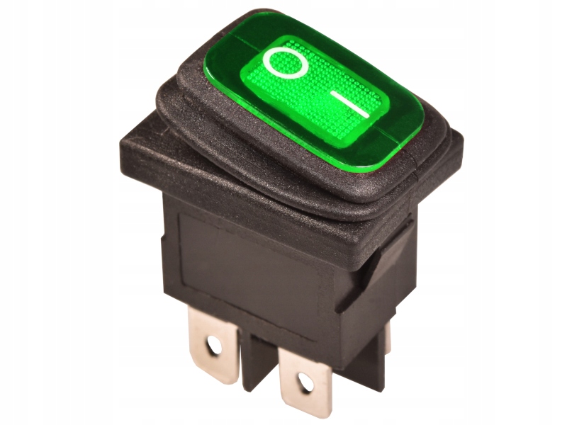 

Przełącznik mały 230V SW-KCD6-AC zielony
