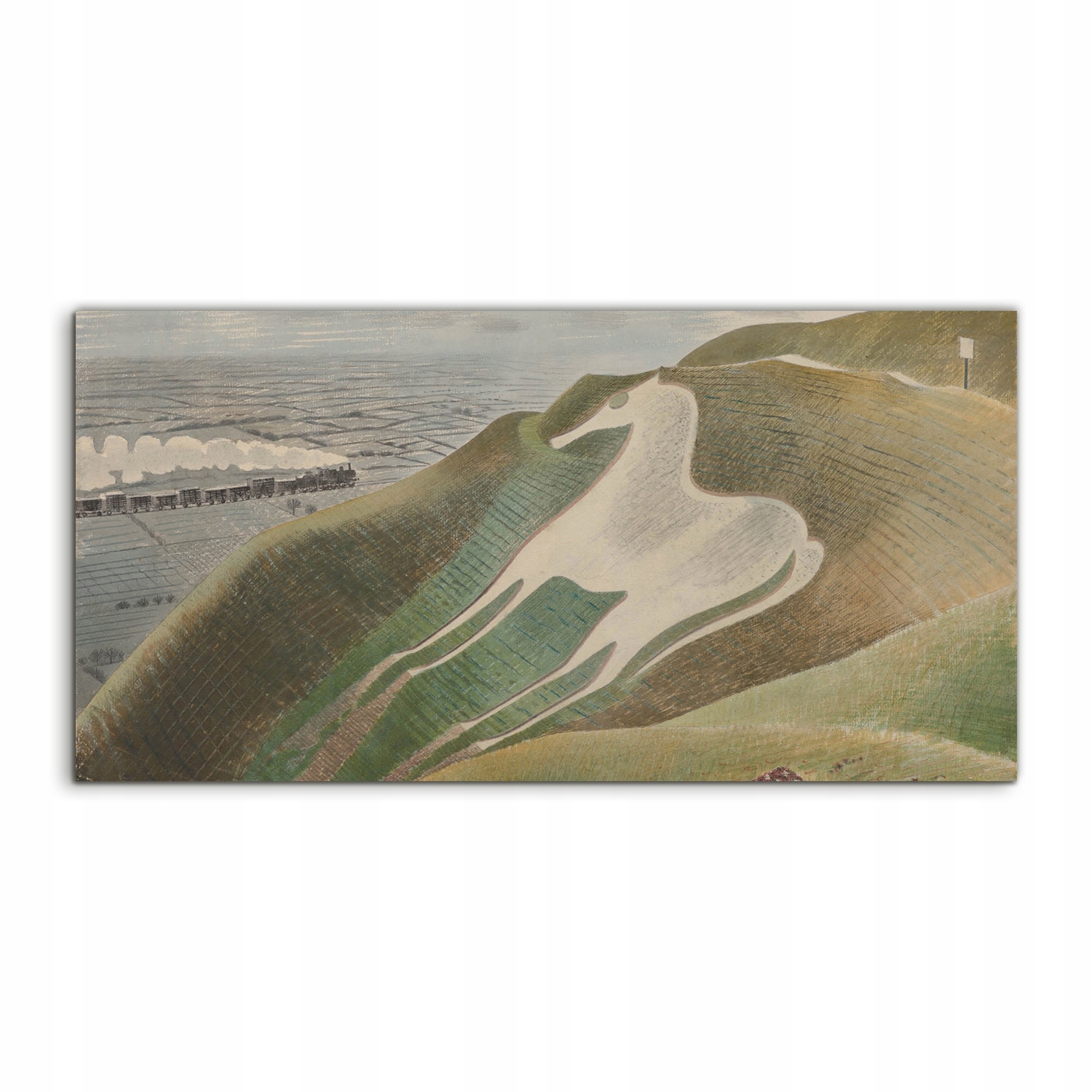 Akrylový obraz 120x60 Eric Ravilious Kôň