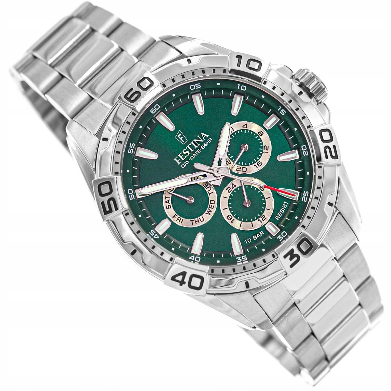 Pánské Hodinky Festina F20623/3 Multifunction 100 M Na Náramku Datumovka