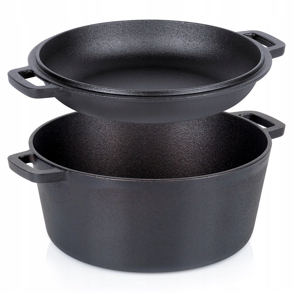 Garnek Żeliwny 4,5/1,6 L Cast Line 2w1 26 cm Piekarnik Indukcja