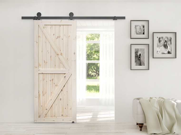 SYSTEM DRZWI PRZESUWNYCH LOFT RETRO MODI Kolor czarny