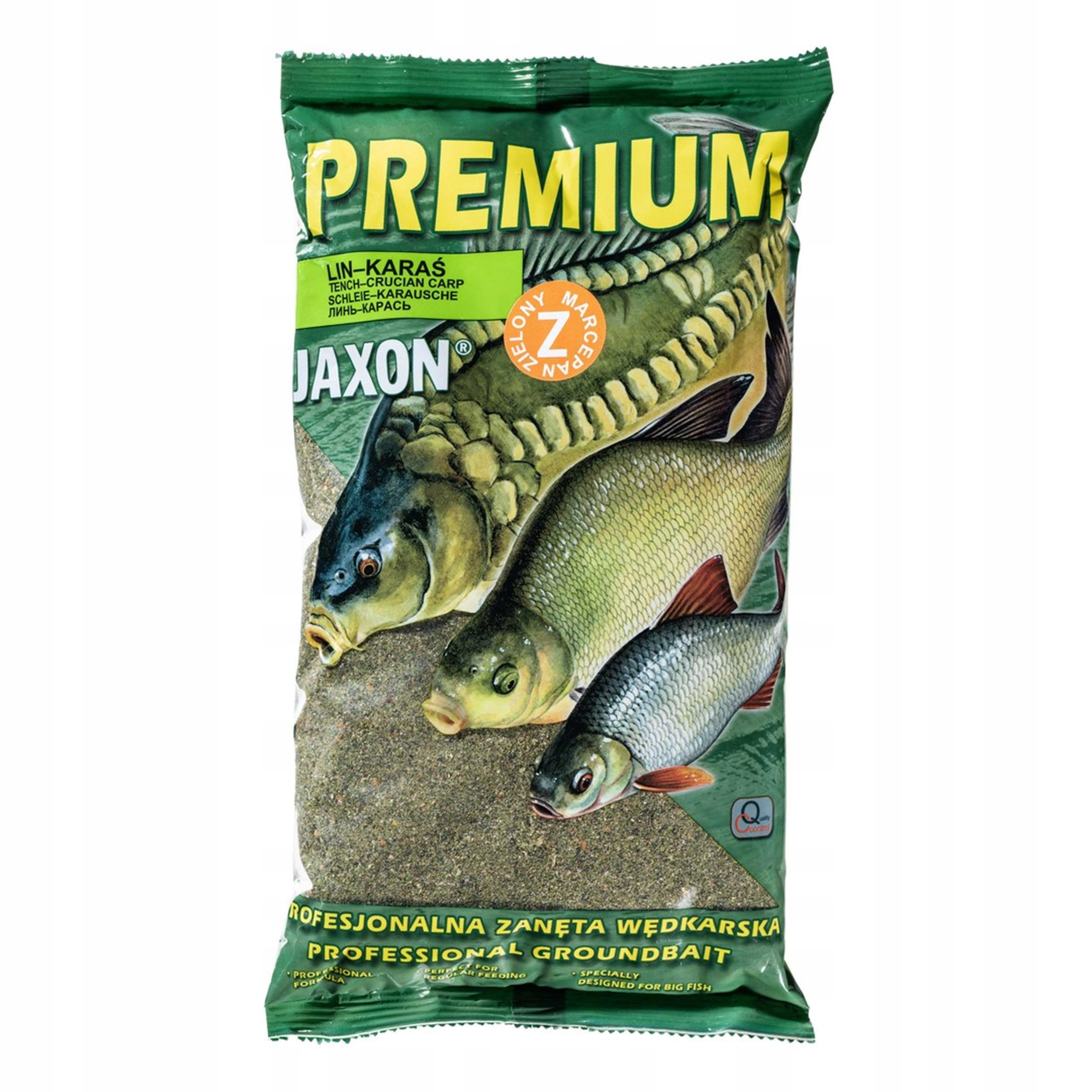 Zanęta Jaxon Premium Lin-Karaś marcepan zielony 1kg