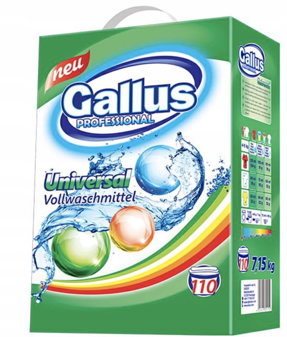 

Proszek do prania Gallus 7,15kg Uniwersalny