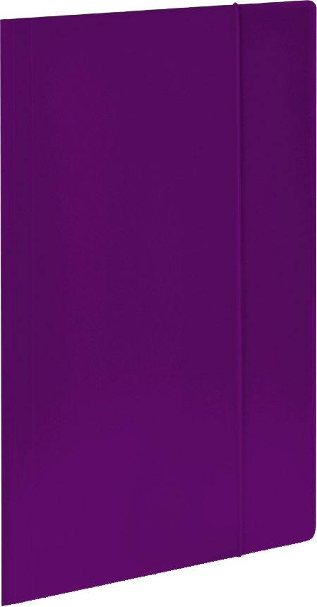 Teczka z gumką na dokumenty A4 20mm mocna kartonowa VauPe Economy FIOLETOWA
