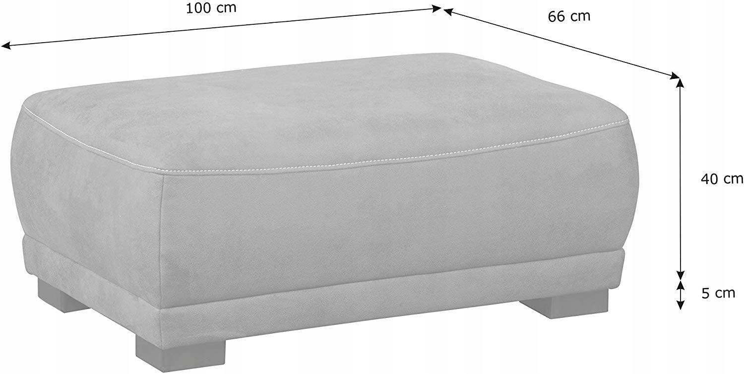 Cavadore Modeo pufa 100x40x66 cm brąz Kod producenta B073RM6KR3