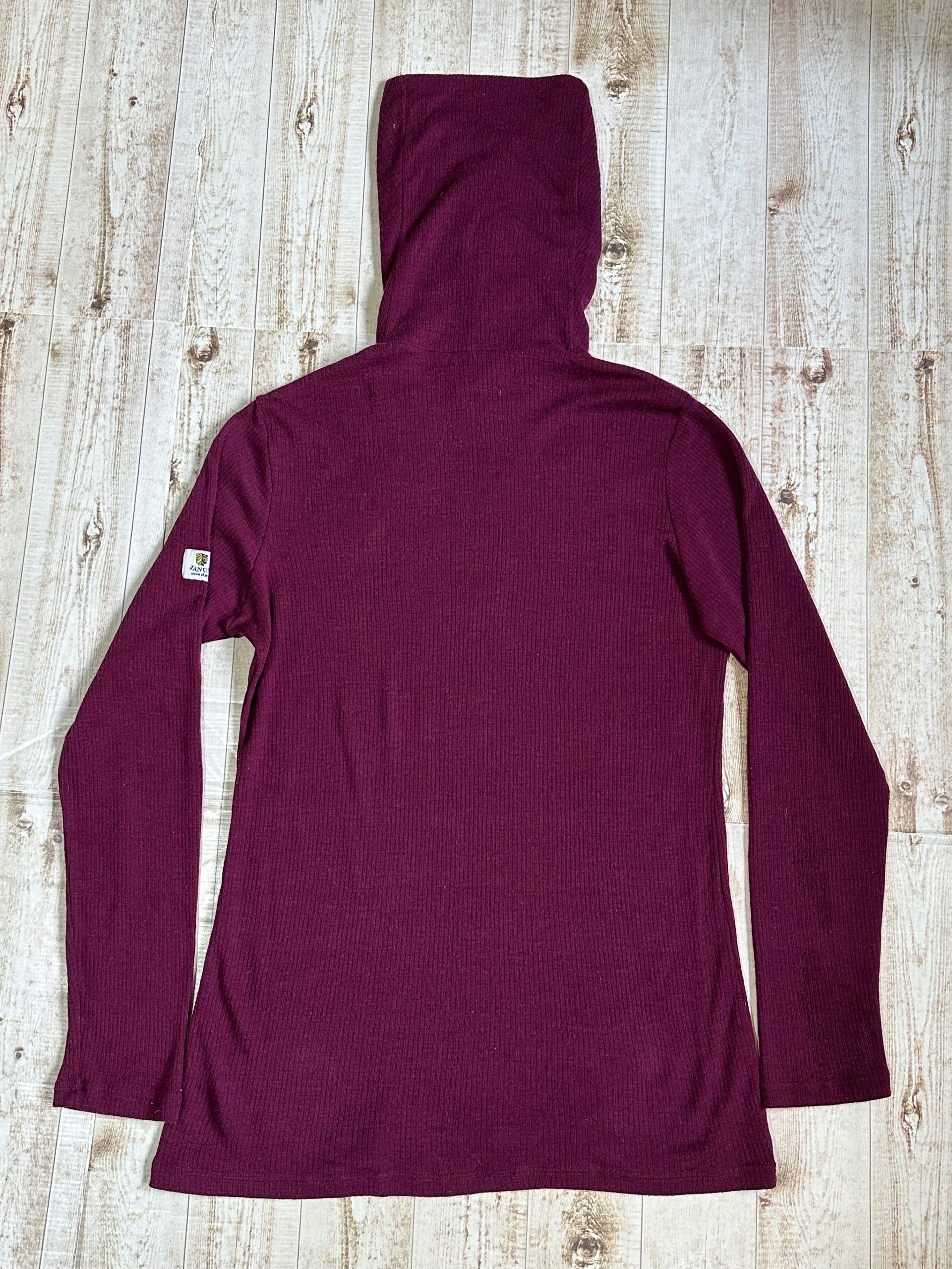 JANUS damska koszulka termoaktywna z golfem 100% MERINO narciarska w góry L Marka Janus