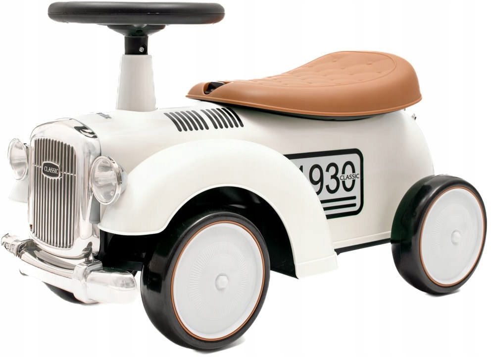 Baby Mix Retro jeździk dla dzieci z klaksonem Beige