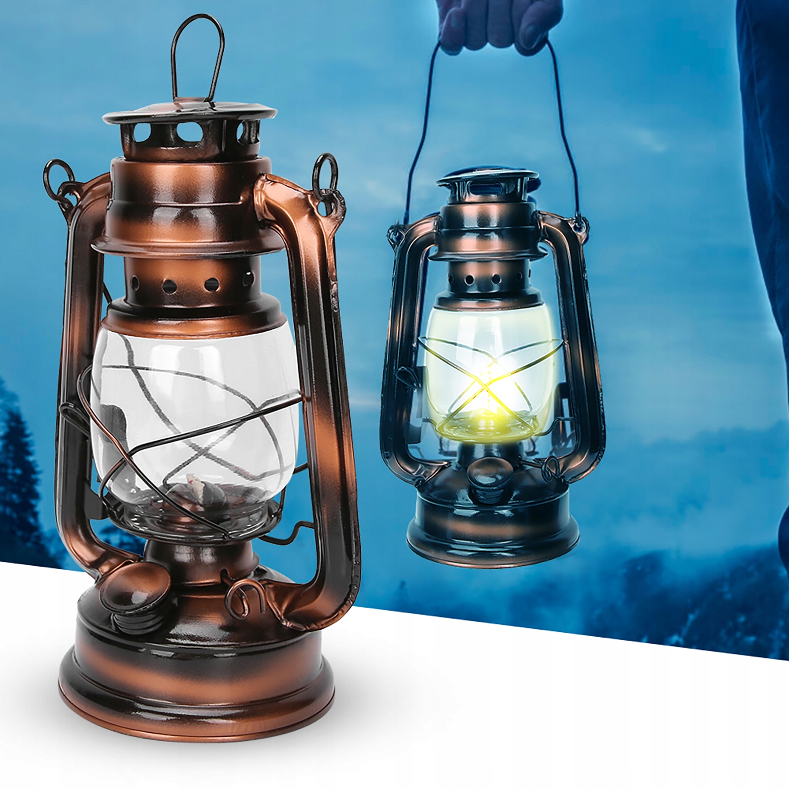 LAMPA LATARNIA NAFTOWA OLEJOWA KINKIET ŚCIENNA Marka inna