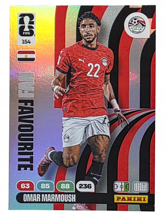Karty Piłkarskie Panini World Cup 2026 Fan Favourite 154 Omar Marmoush