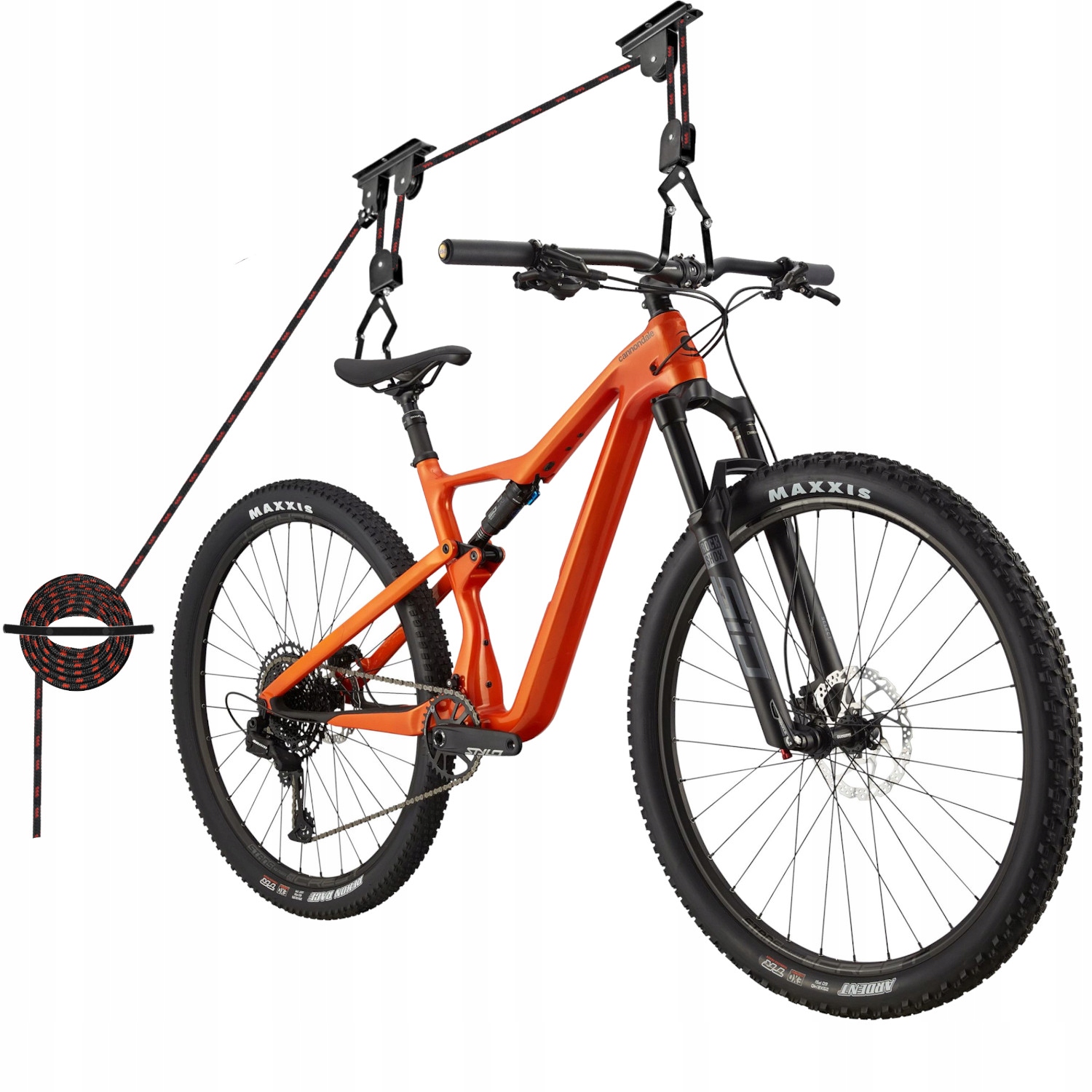 WIESZAK NA ROWER SUFITOWY WINDA NA ROWERY kompletny zestaw do montażu + hak Marka DM