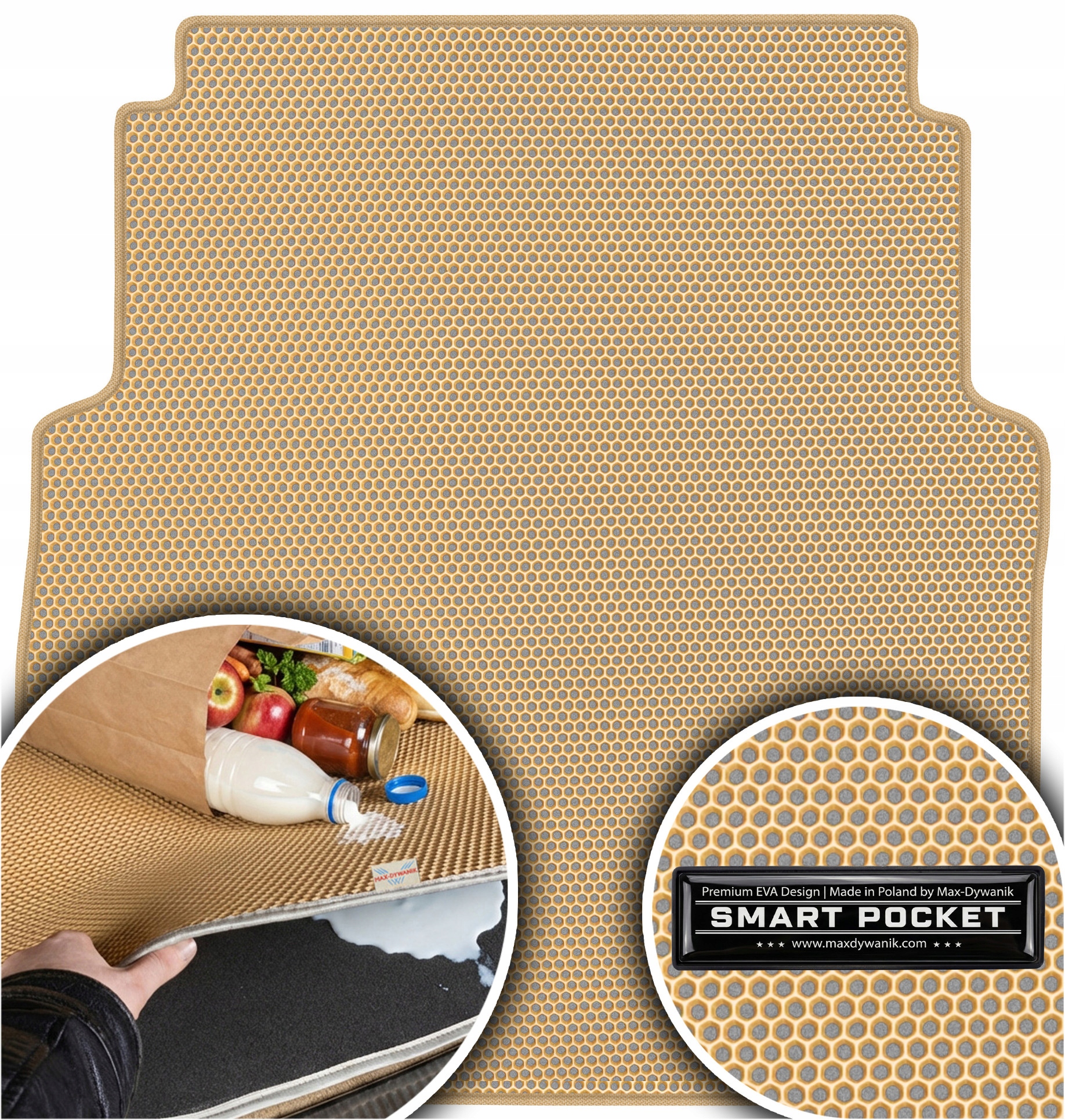 Mercedes E-Class W211 Sd 2002-2009 Vložka do zavazadlového prostoru Eva Smart Pocket Béžová